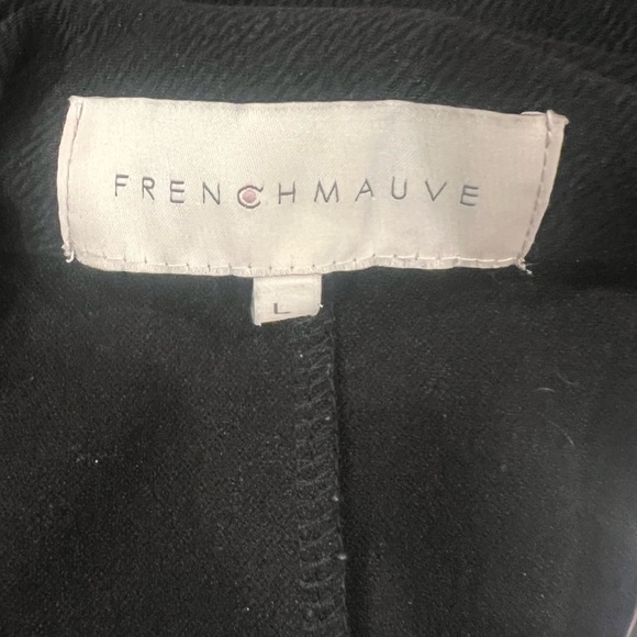 French Mauve Black Women's Blazer - Picture 3 of 3